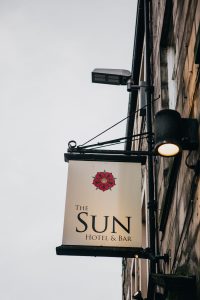 The Sun Hotel & Bar Sign