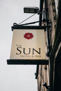 The Sun Hotel & Bar Sign