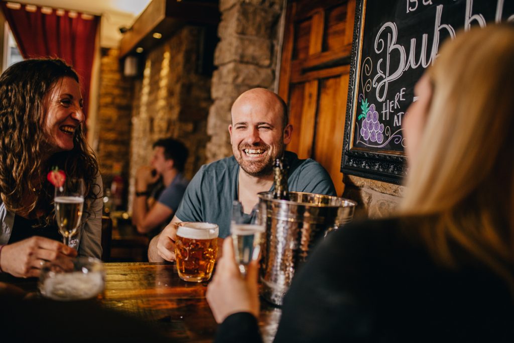 People Enjoying Beer - Bar in Lancaster, Lancashire - The Sun Hotel & Bar